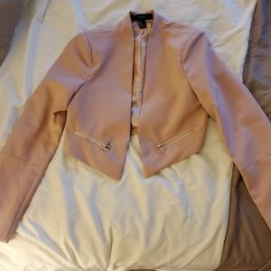 Blush pink blazer (cropped)